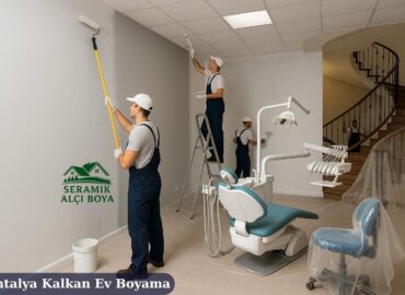 Antalya Kalkan Ev Boyama 2024 4 Antalya Kalkan Ev Boyama profesyonel ekip tarafından yapılan ev boyama uygulamasıyla modern salonun yenilenmiş estetik görünümü