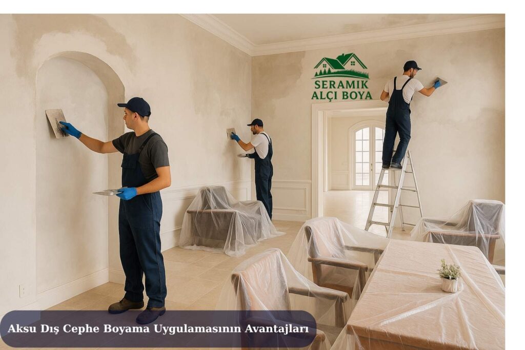 Antalya Aksu Dış Cephe Boyama 2025 2 Antalya Aksu’da profesyonel ustalar tarafından yapılan dış cephe boyama uygulamasıyla modern binanın yenilenen görünümü