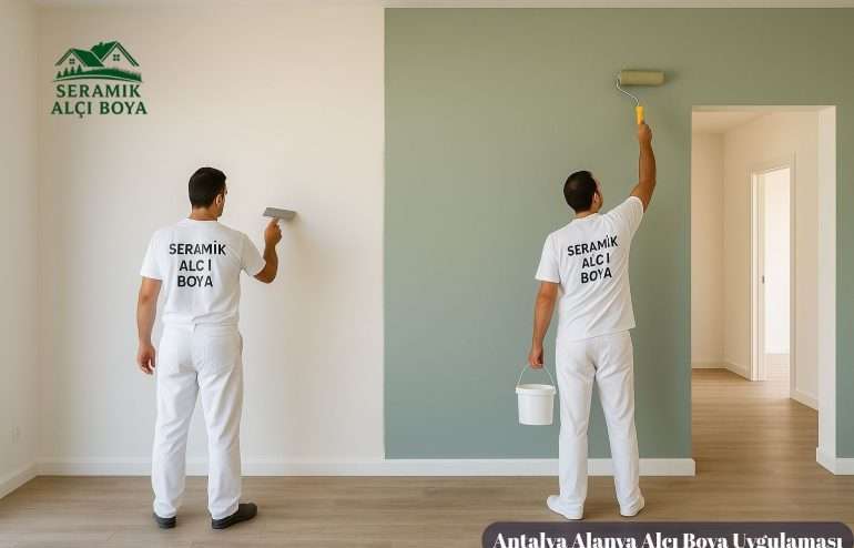 Antalya Alanya Alçı Boya Uygulaması, Alanya Müstakil Ev iç Cephe Boyama Uygulaması