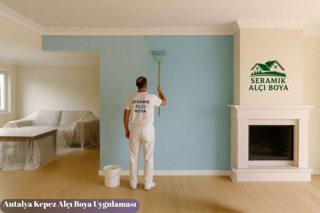 Antalya Kepez Alçı Boya Uygulaması Villa İç Cephe Boyama – Suya Dayanıklı Renk Uygulaması