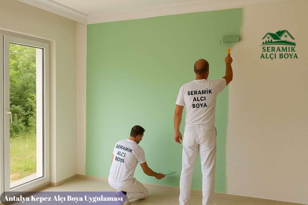Antalya Kepez Alçı Boya Uygulaması İç Cephe Boyama – Salon Boya Uygulaması