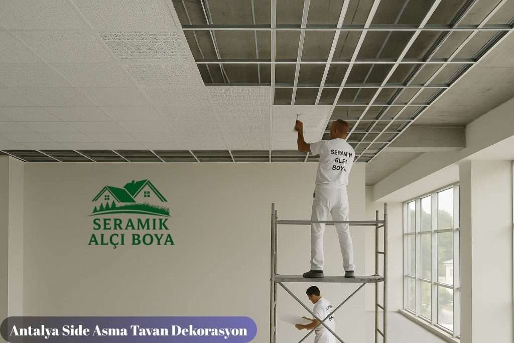 Antalya Side Asma Tavan Uygulaması – Modern ve Estetik Çözüm