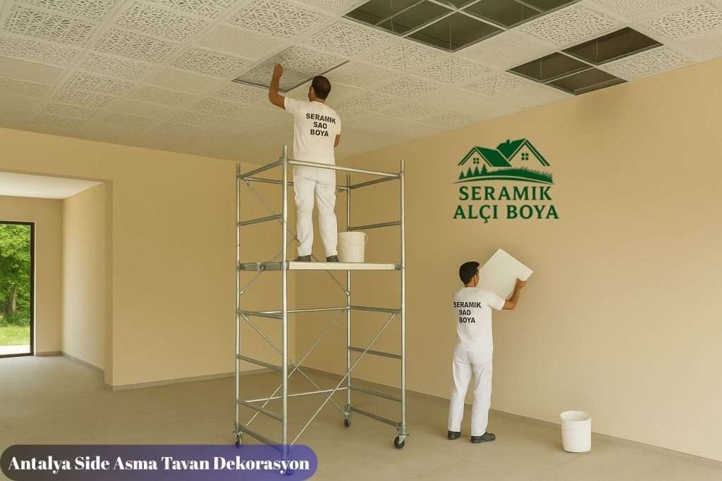 Antalya Side Asma Tavan Dekorasyonu – Uzman Montaj Ekibi